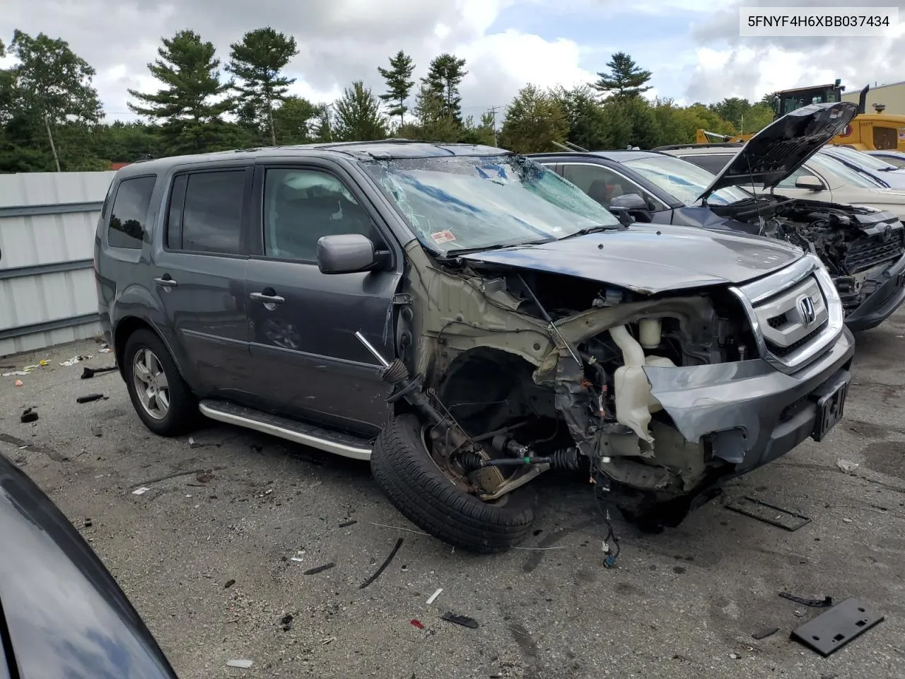 2011 Honda Pilot Exl VIN: 5FNYF4H6XBB037434 Lot: 72566064