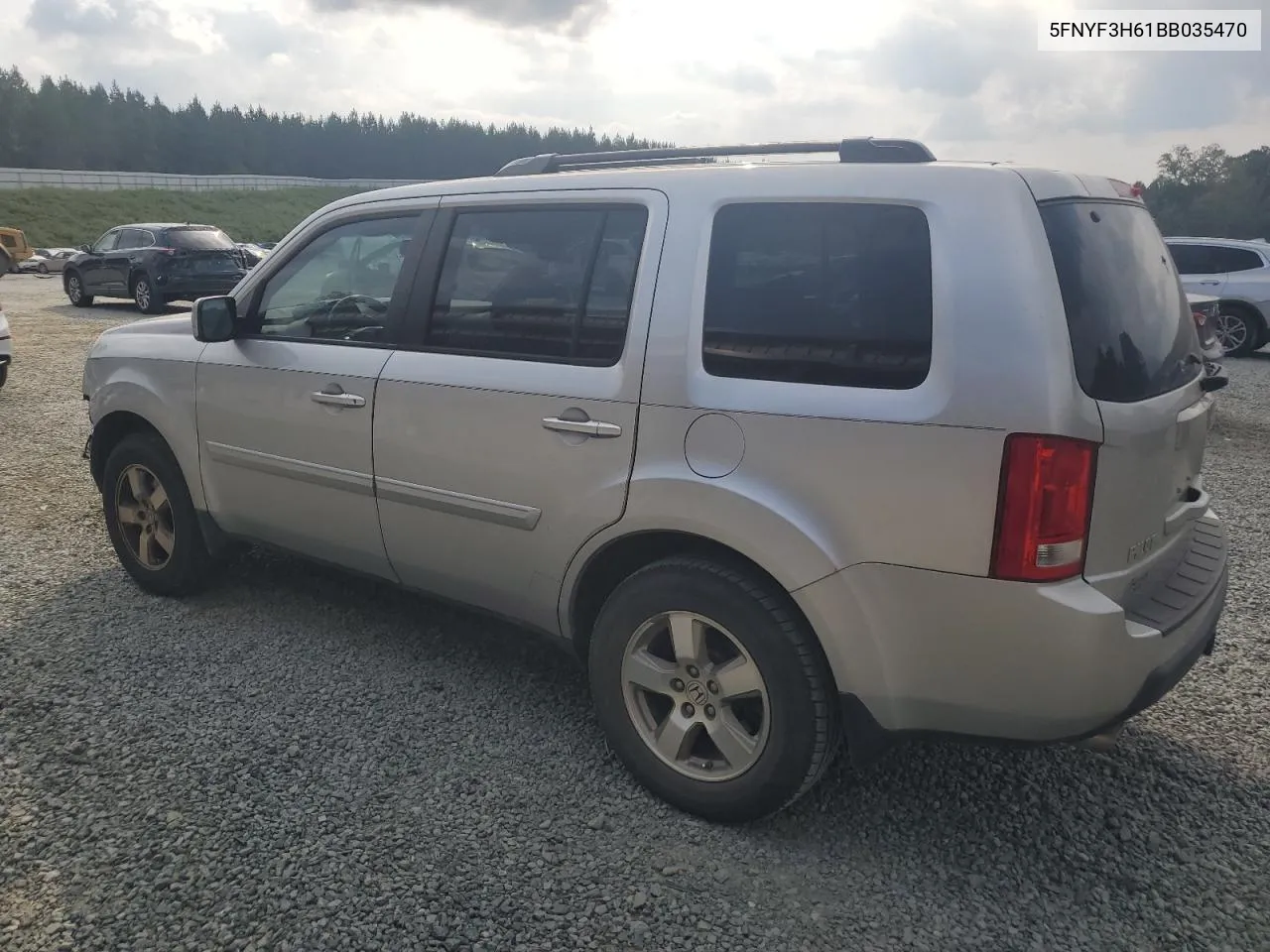 2011 Honda Pilot Exl VIN: 5FNYF3H61BB035470 Lot: 72787934