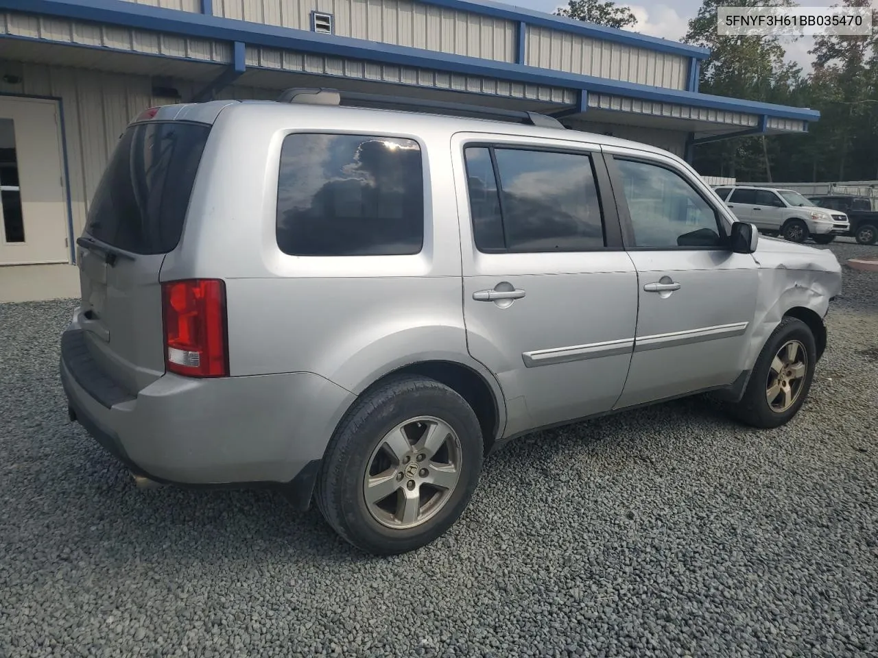 2011 Honda Pilot Exl VIN: 5FNYF3H61BB035470 Lot: 72787934