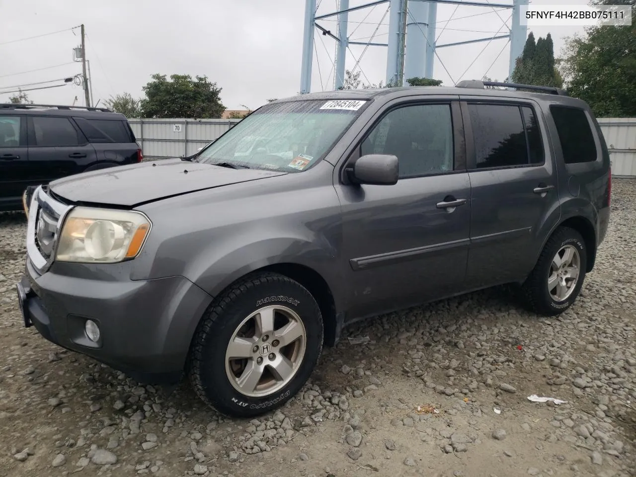 5FNYF4H42BB075111 2011 Honda Pilot Ex