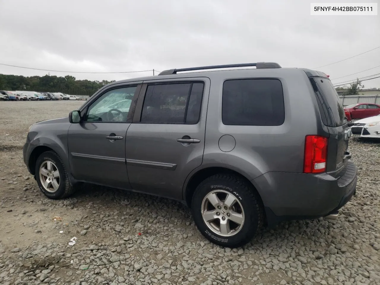 2011 Honda Pilot Ex VIN: 5FNYF4H42BB075111 Lot: 72845104