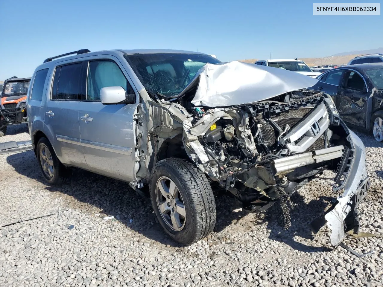 2011 Honda Pilot Exl VIN: 5FNYF4H6XBB062334 Lot: 72929074