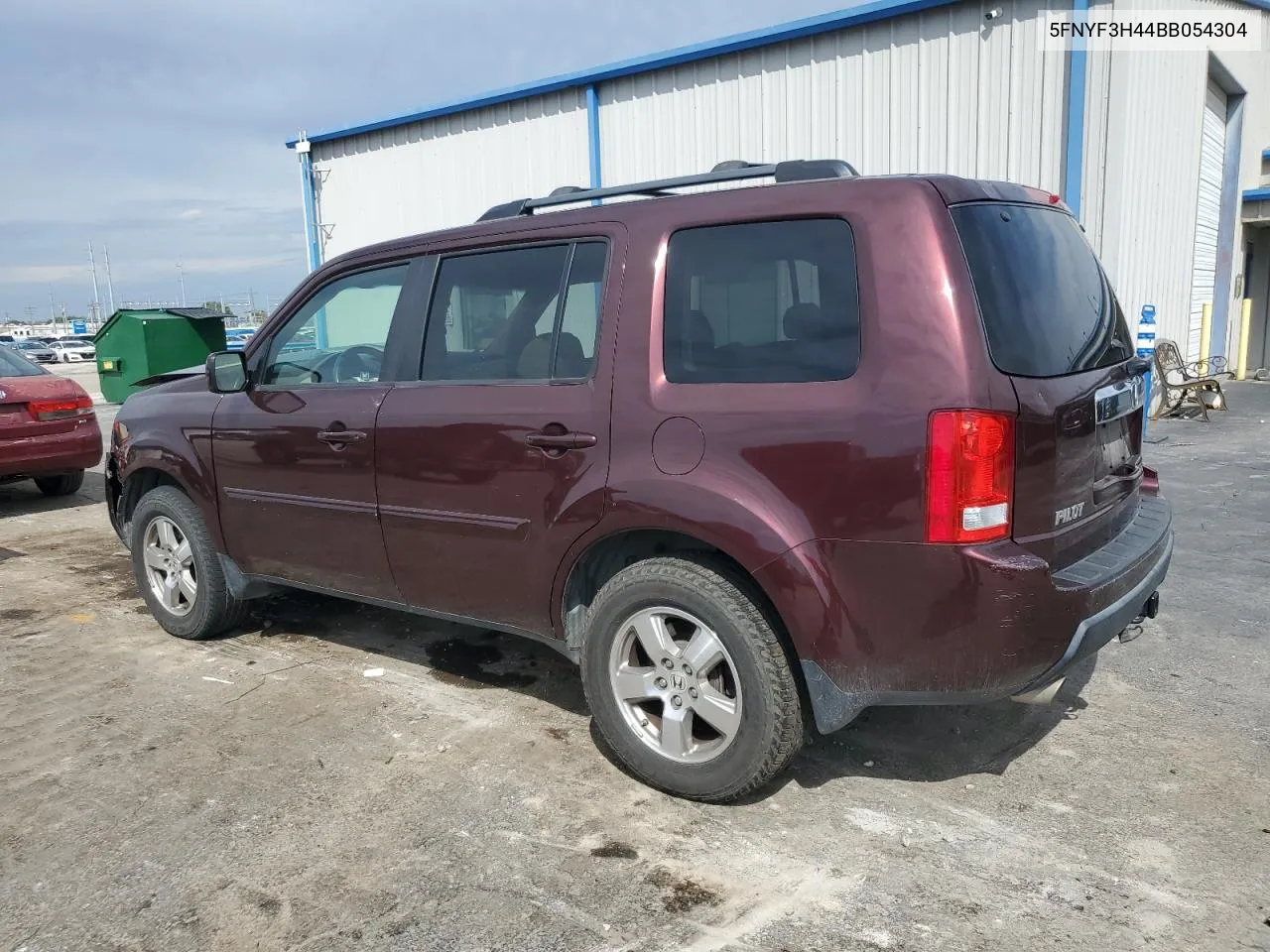 2011 Honda Pilot Ex VIN: 5FNYF3H44BB054304 Lot: 73000934