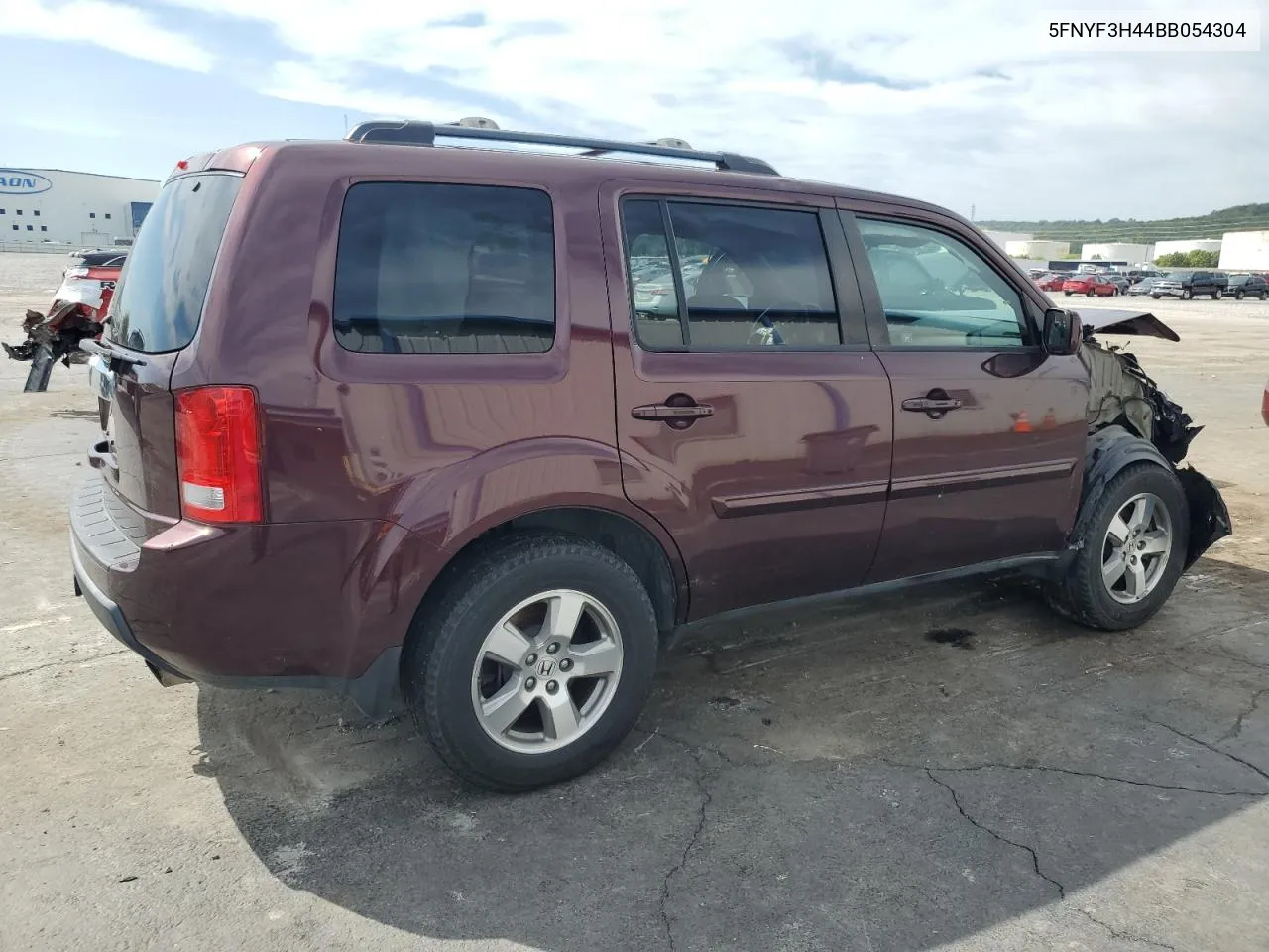 2011 Honda Pilot Ex VIN: 5FNYF3H44BB054304 Lot: 73000934