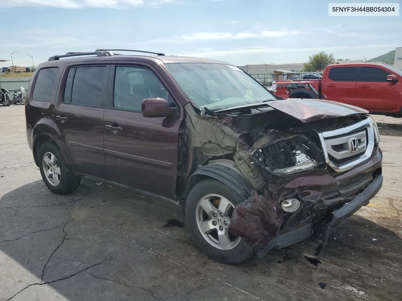 2011 Honda Pilot Ex VIN: 5FNYF3H44BB054304 Lot: 73000934