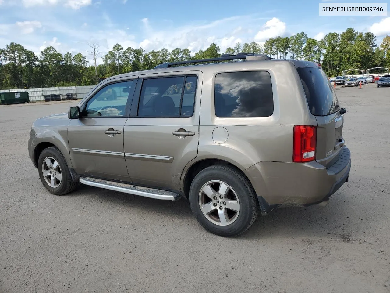 2011 Honda Pilot Exl VIN: 5FNYF3H58BB009746 Lot: 73026504