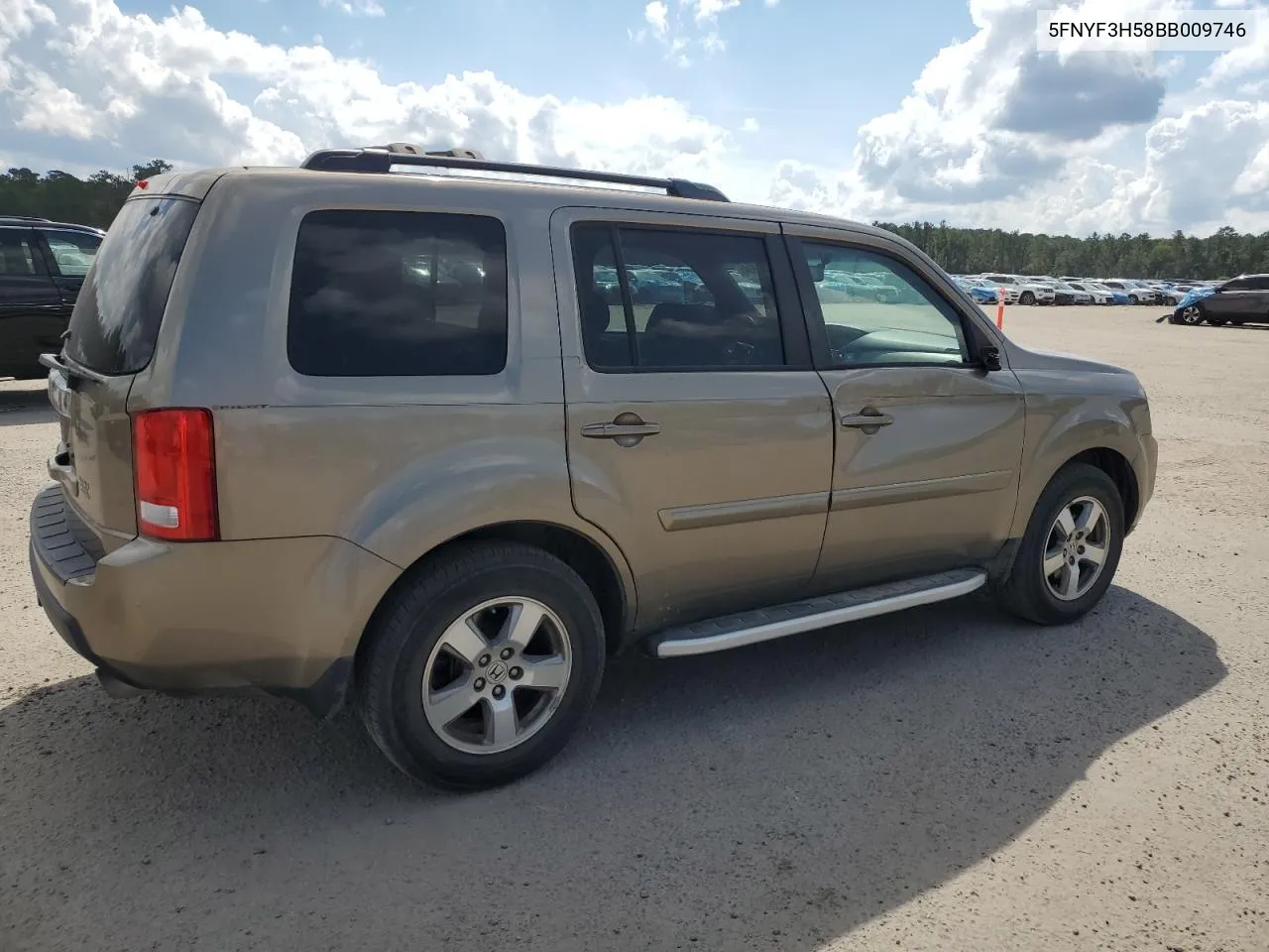 2011 Honda Pilot Exl VIN: 5FNYF3H58BB009746 Lot: 73026504