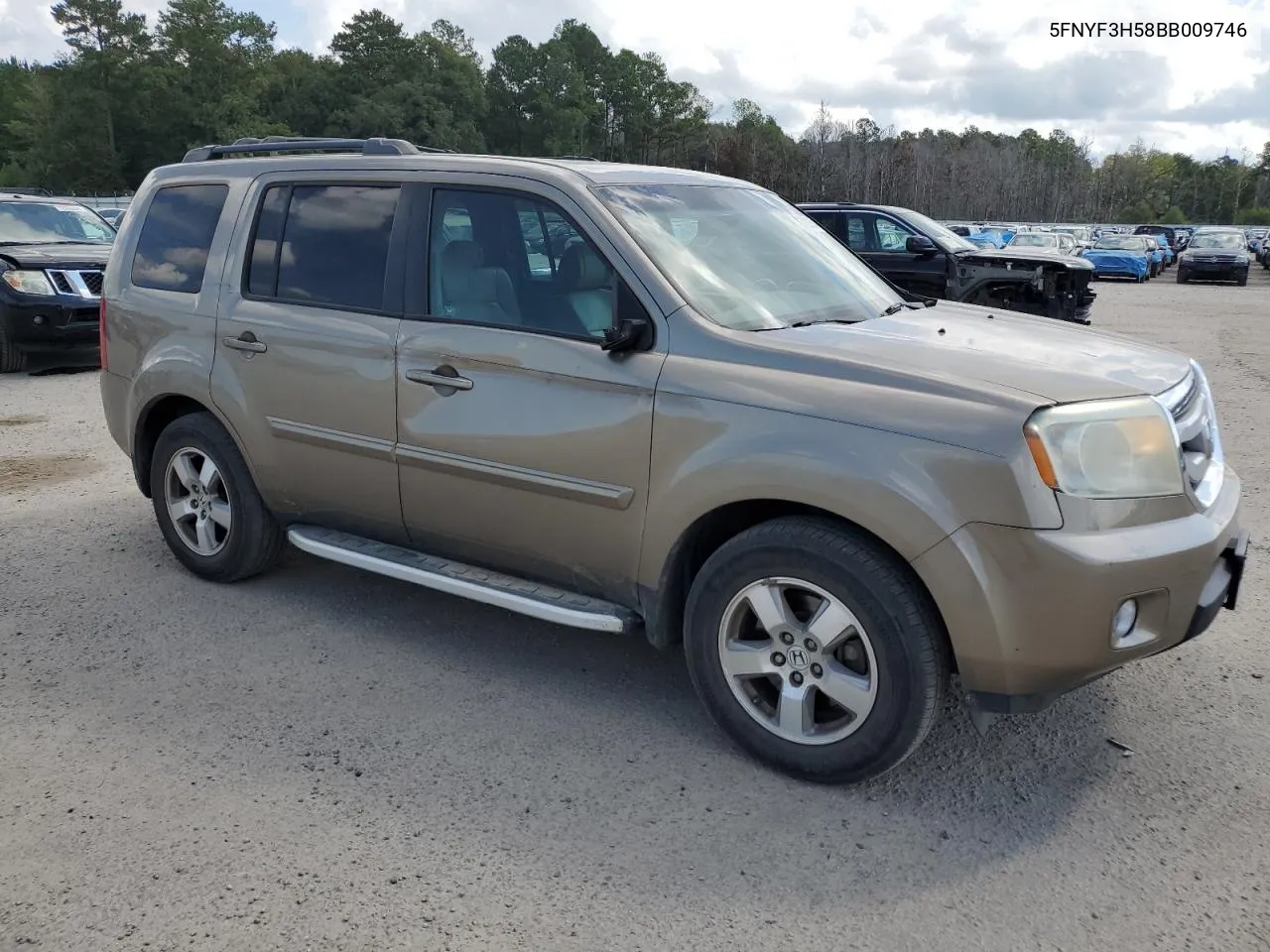 2011 Honda Pilot Exl VIN: 5FNYF3H58BB009746 Lot: 73026504