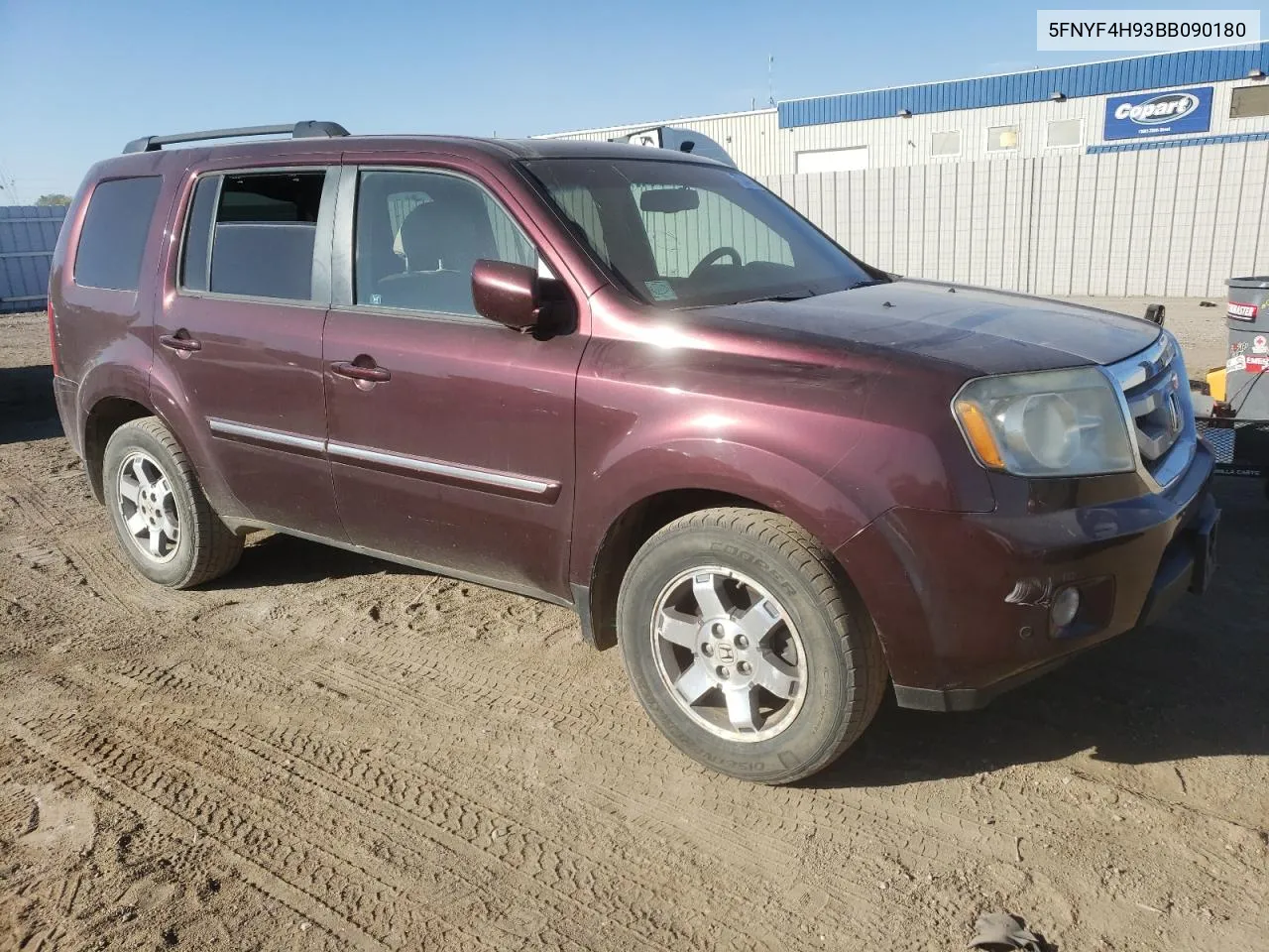 2011 Honda Pilot Touring VIN: 5FNYF4H93BB090180 Lot: 73044124