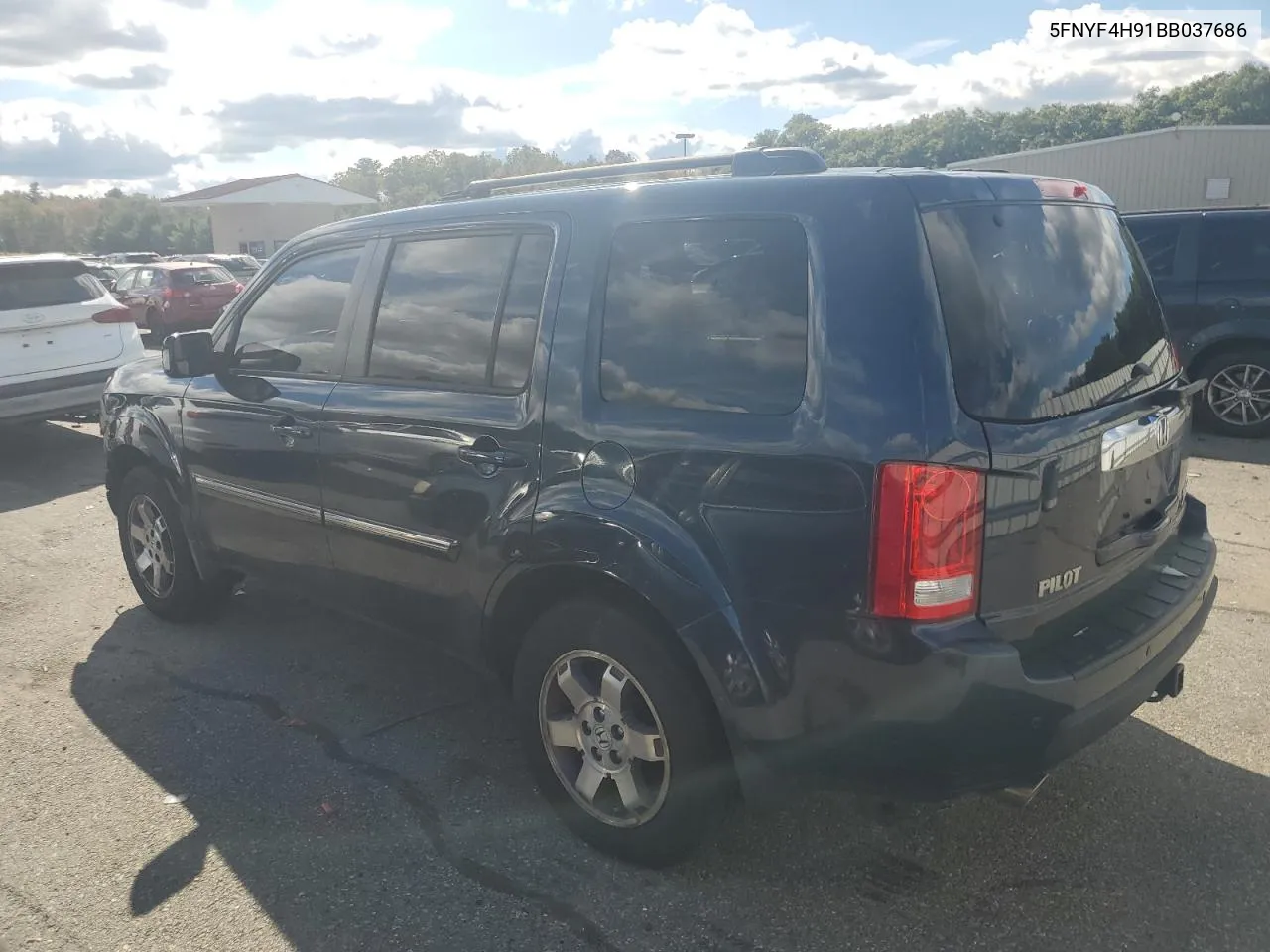 2011 Honda Pilot Touring VIN: 5FNYF4H91BB037686 Lot: 73134274