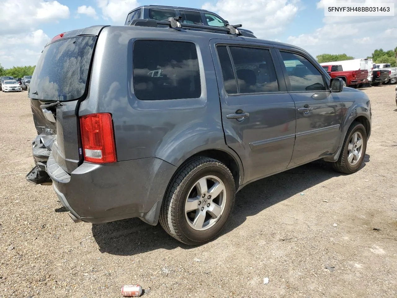 2011 Honda Pilot Ex VIN: 5FNYF3H48BB031463 Lot: 73135704