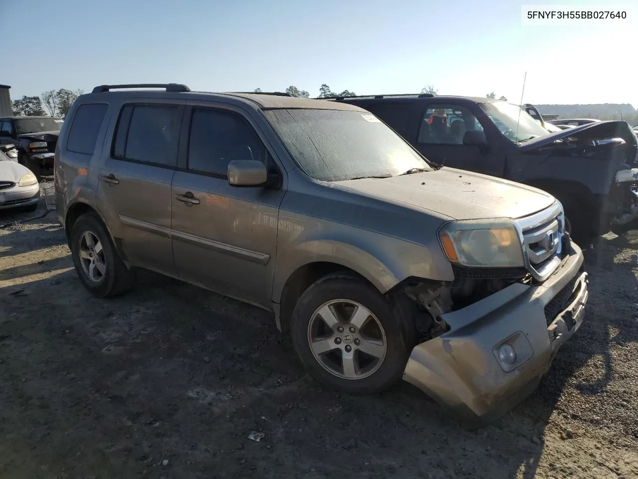 2011 Honda Pilot Exl VIN: 5FNYF3H55BB027640 Lot: 73340474