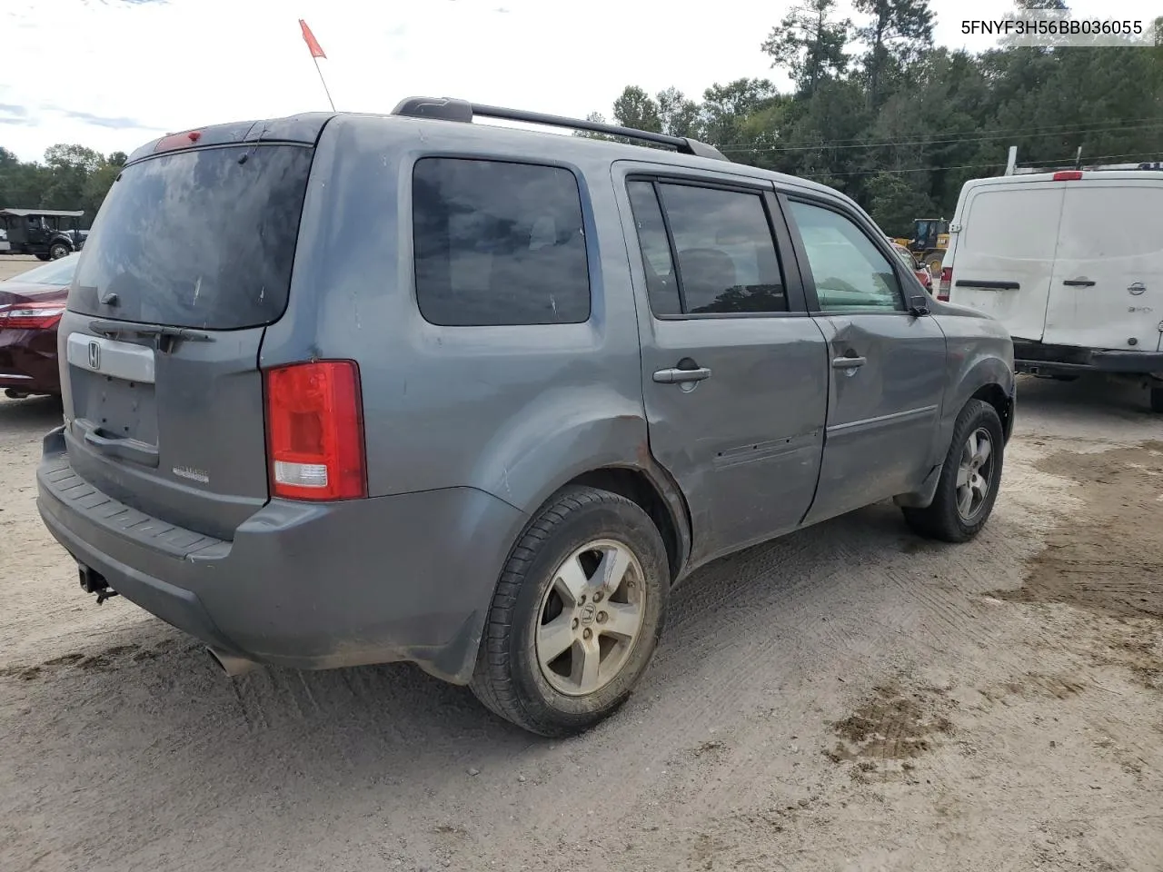 2011 Honda Pilot Exl VIN: 5FNYF3H56BB036055 Lot: 73456314