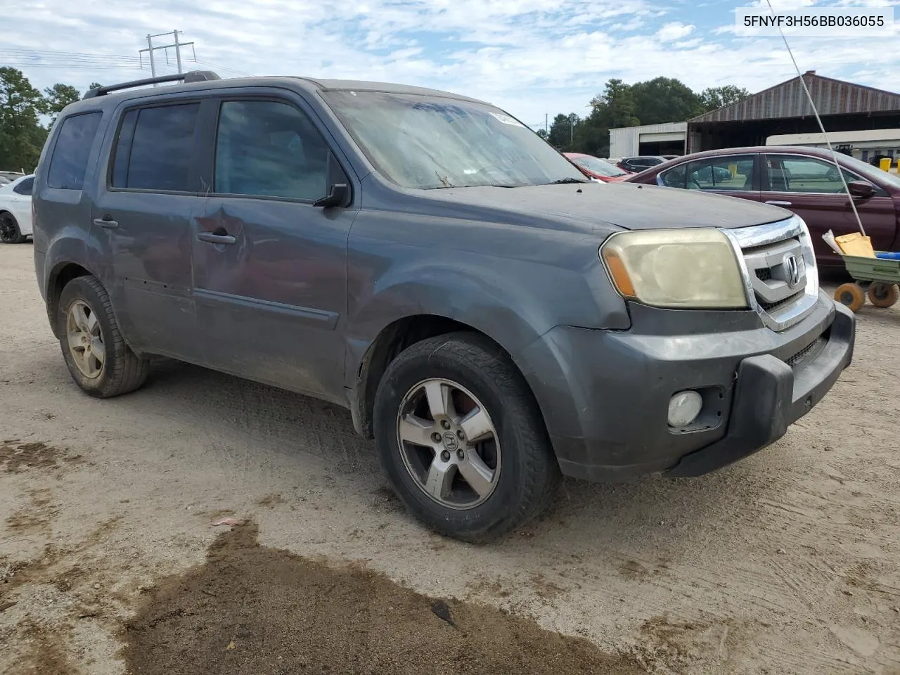 5FNYF3H56BB036055 2011 Honda Pilot Exl