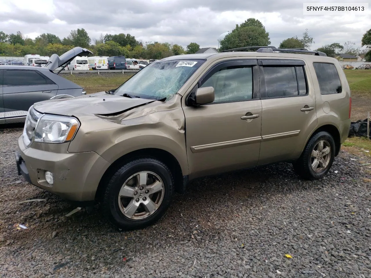 2011 Honda Pilot Exl VIN: 5FNYF4H57BB104613 Lot: 73574944