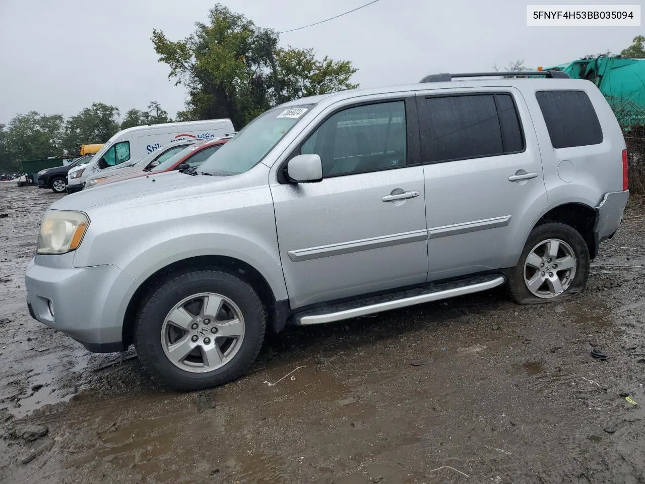 2011 Honda Pilot Exl VIN: 5FNYF4H53BB035094 Lot: 73669024