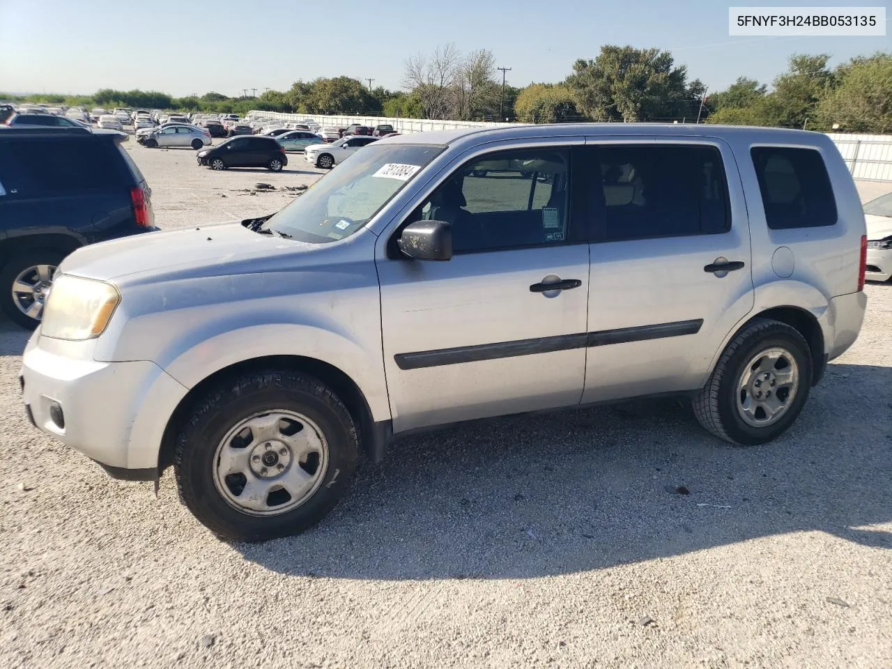 2011 Honda Pilot Lx VIN: 5FNYF3H24BB053135 Lot: 73813884