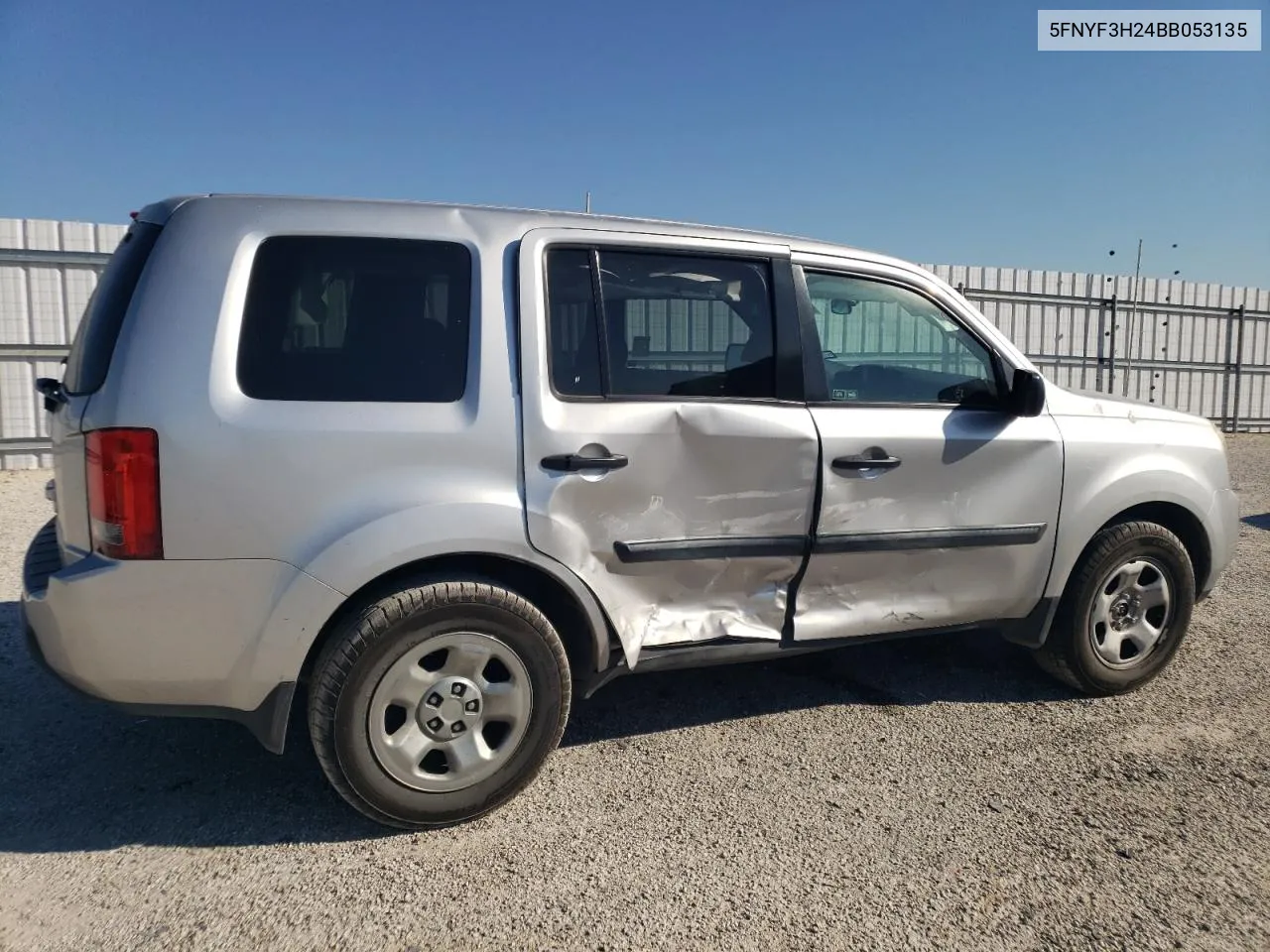 2011 Honda Pilot Lx VIN: 5FNYF3H24BB053135 Lot: 73813884