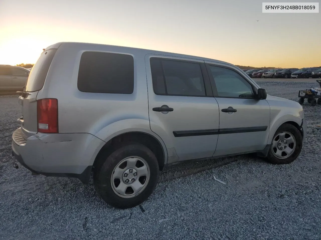 2011 Honda Pilot Lx VIN: 5FNYF3H24BB018059 Lot: 73925204