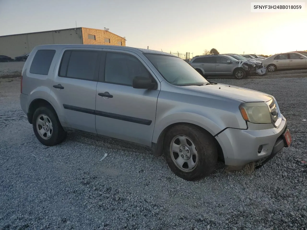 5FNYF3H24BB018059 2011 Honda Pilot Lx