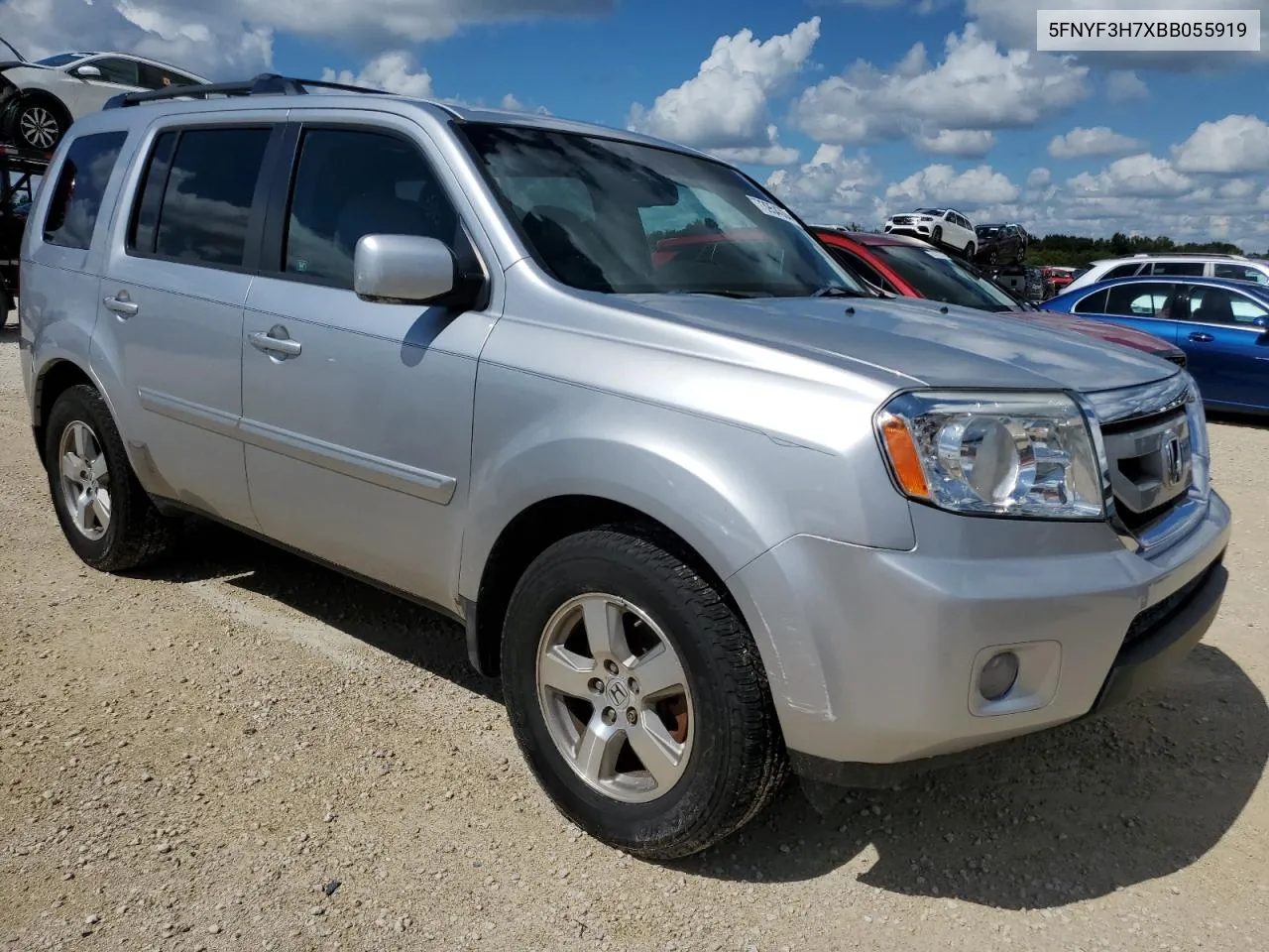 2011 Honda Pilot Exln VIN: 5FNYF3H7XBB055919 Lot: 73954304