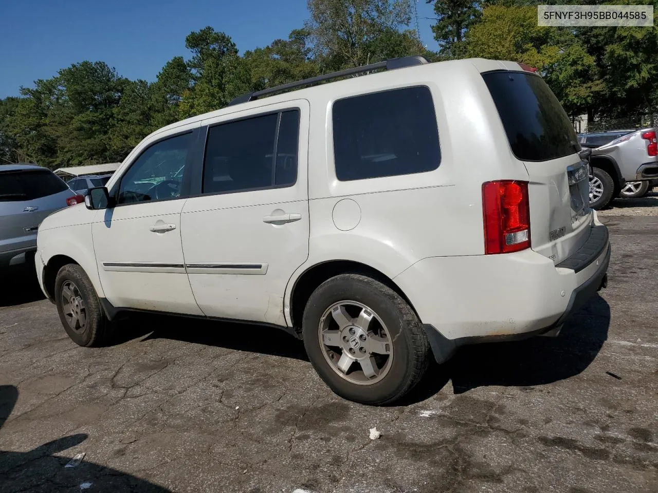 2011 Honda Pilot Touring VIN: 5FNYF3H95BB044585 Lot: 74026114