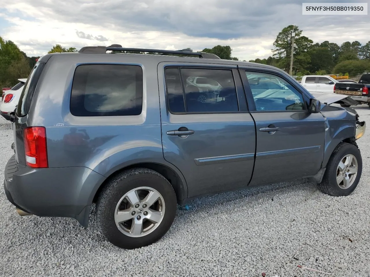 2011 Honda Pilot Exl VIN: 5FNYF3H50BB019350 Lot: 74047594