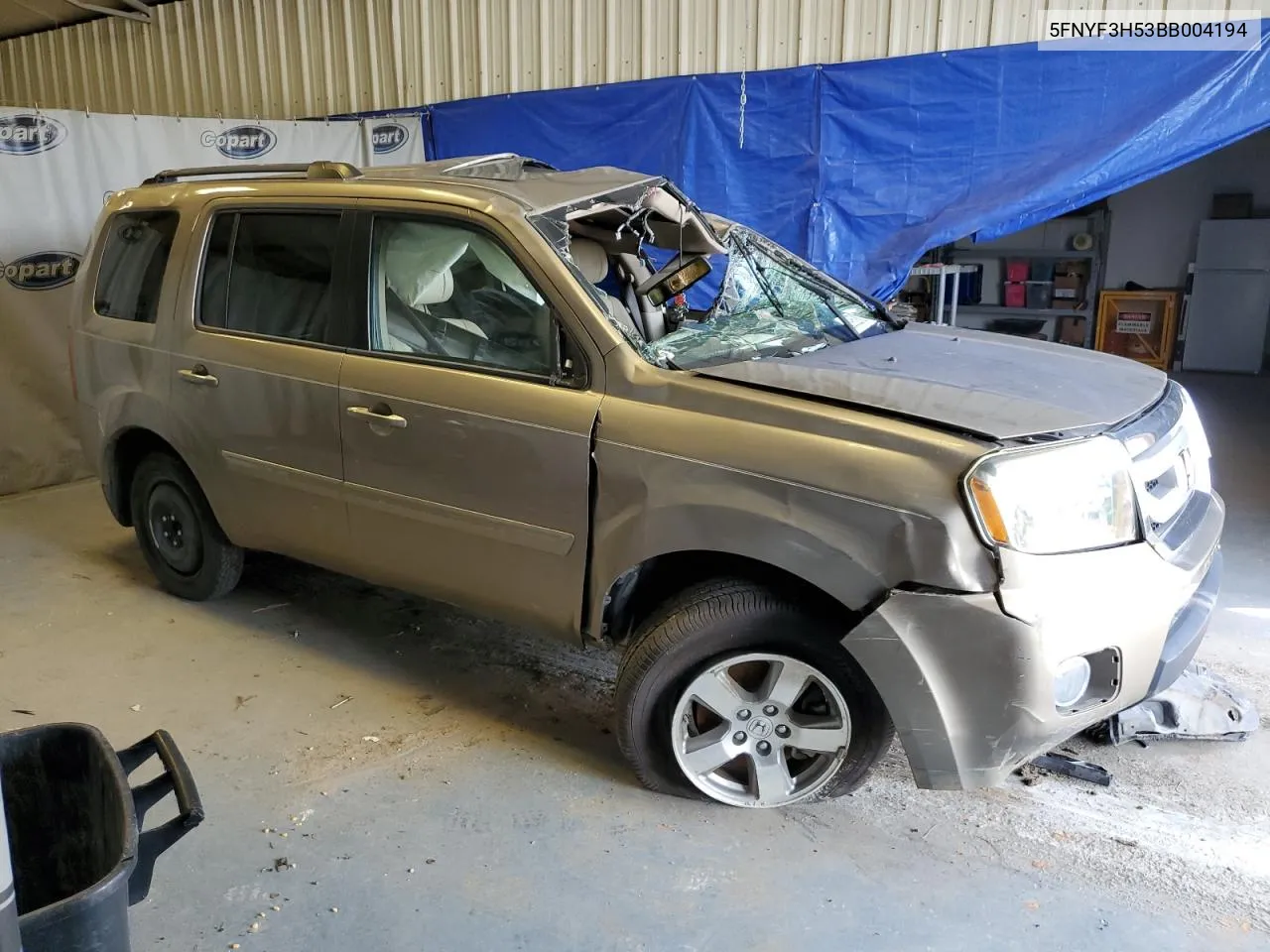 2011 Honda Pilot Exl VIN: 5FNYF3H53BB004194 Lot: 74206114