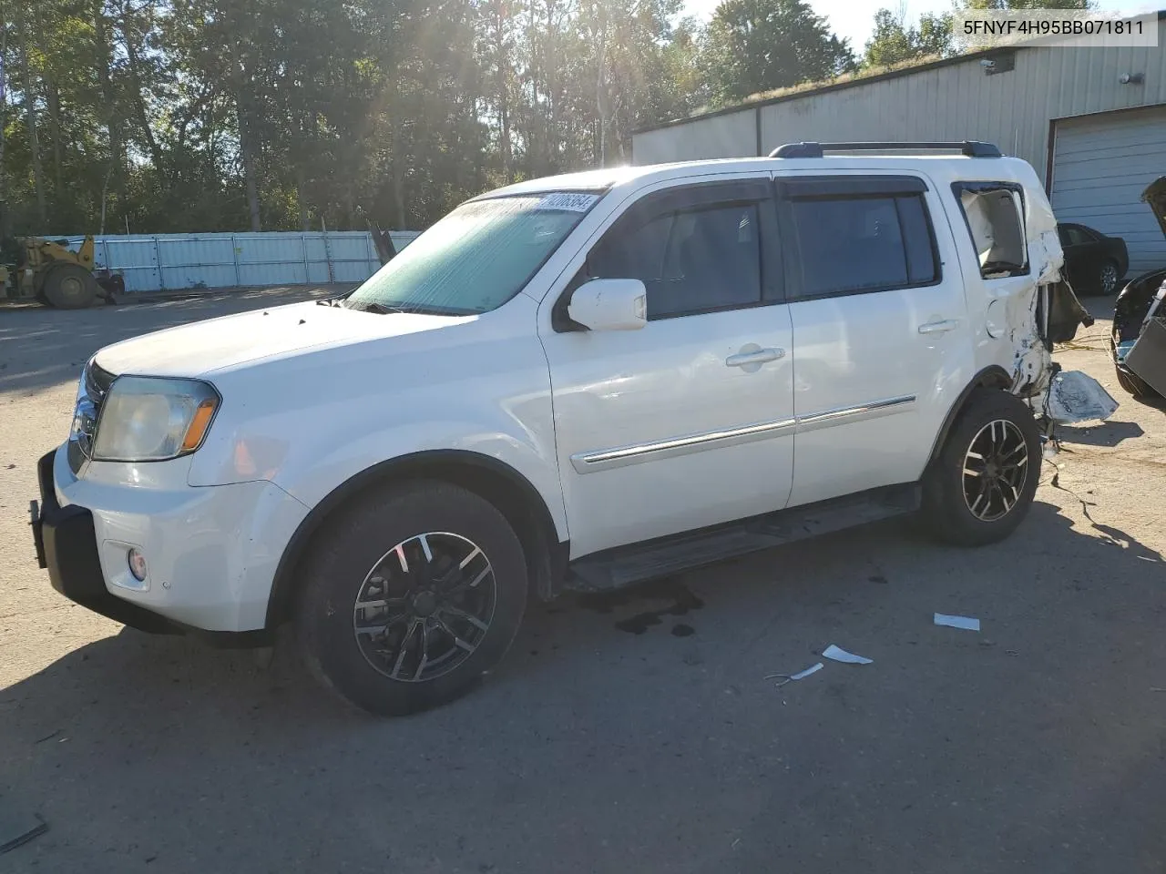 2011 Honda Pilot Touring VIN: 5FNYF4H95BB071811 Lot: 74206364