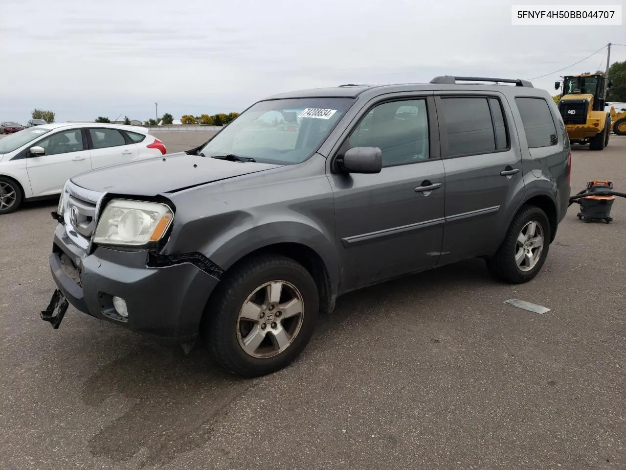 2011 Honda Pilot Exl VIN: 5FNYF4H50BB044707 Lot: 74208634