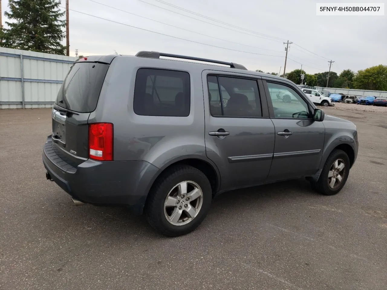 2011 Honda Pilot Exl VIN: 5FNYF4H50BB044707 Lot: 74208634