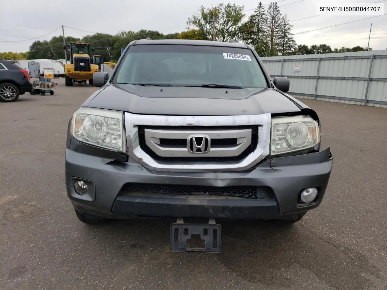 2011 Honda Pilot Exl VIN: 5FNYF4H50BB044707 Lot: 74208634