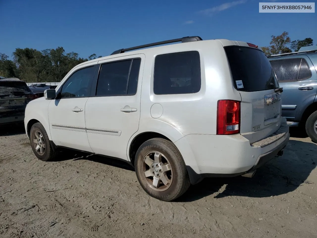 2011 Honda Pilot Touring VIN: 5FNYF3H9XBB057946 Lot: 74256704