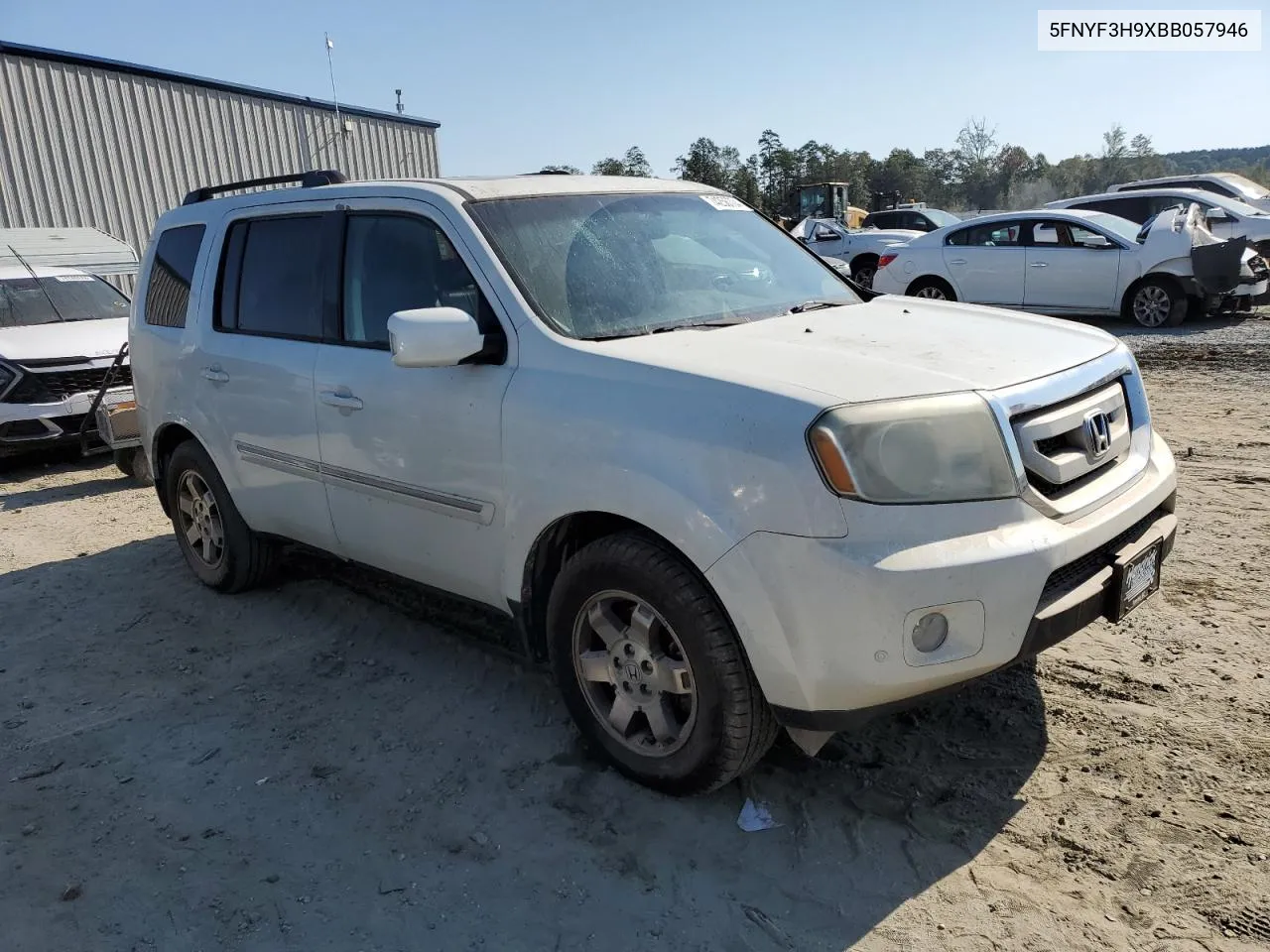 2011 Honda Pilot Touring VIN: 5FNYF3H9XBB057946 Lot: 74256704