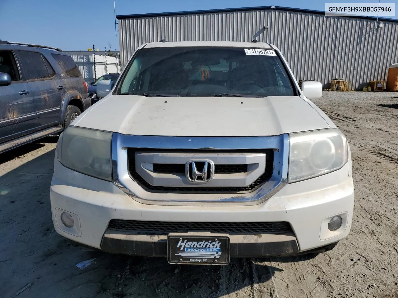 2011 Honda Pilot Touring VIN: 5FNYF3H9XBB057946 Lot: 74256704