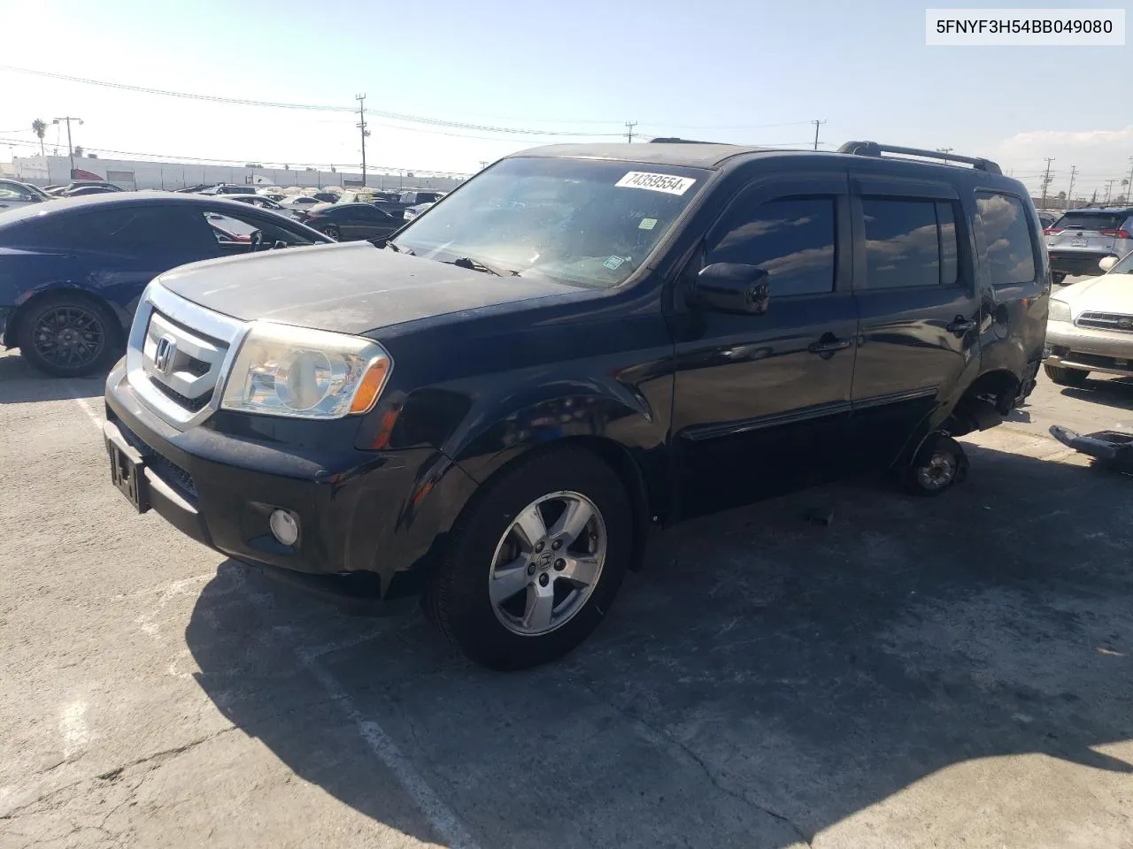 2011 Honda Pilot Exl VIN: 5FNYF3H54BB049080 Lot: 74359554