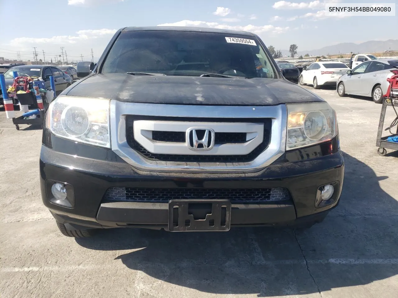 2011 Honda Pilot Exl VIN: 5FNYF3H54BB049080 Lot: 74359554