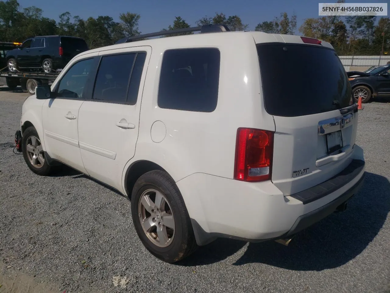 2011 Honda Pilot Exl VIN: 5FNYF4H56BB037826 Lot: 74384104