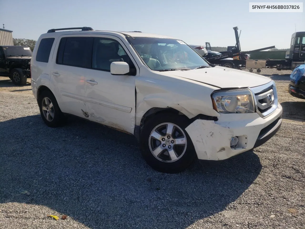 2011 Honda Pilot Exl VIN: 5FNYF4H56BB037826 Lot: 74384104