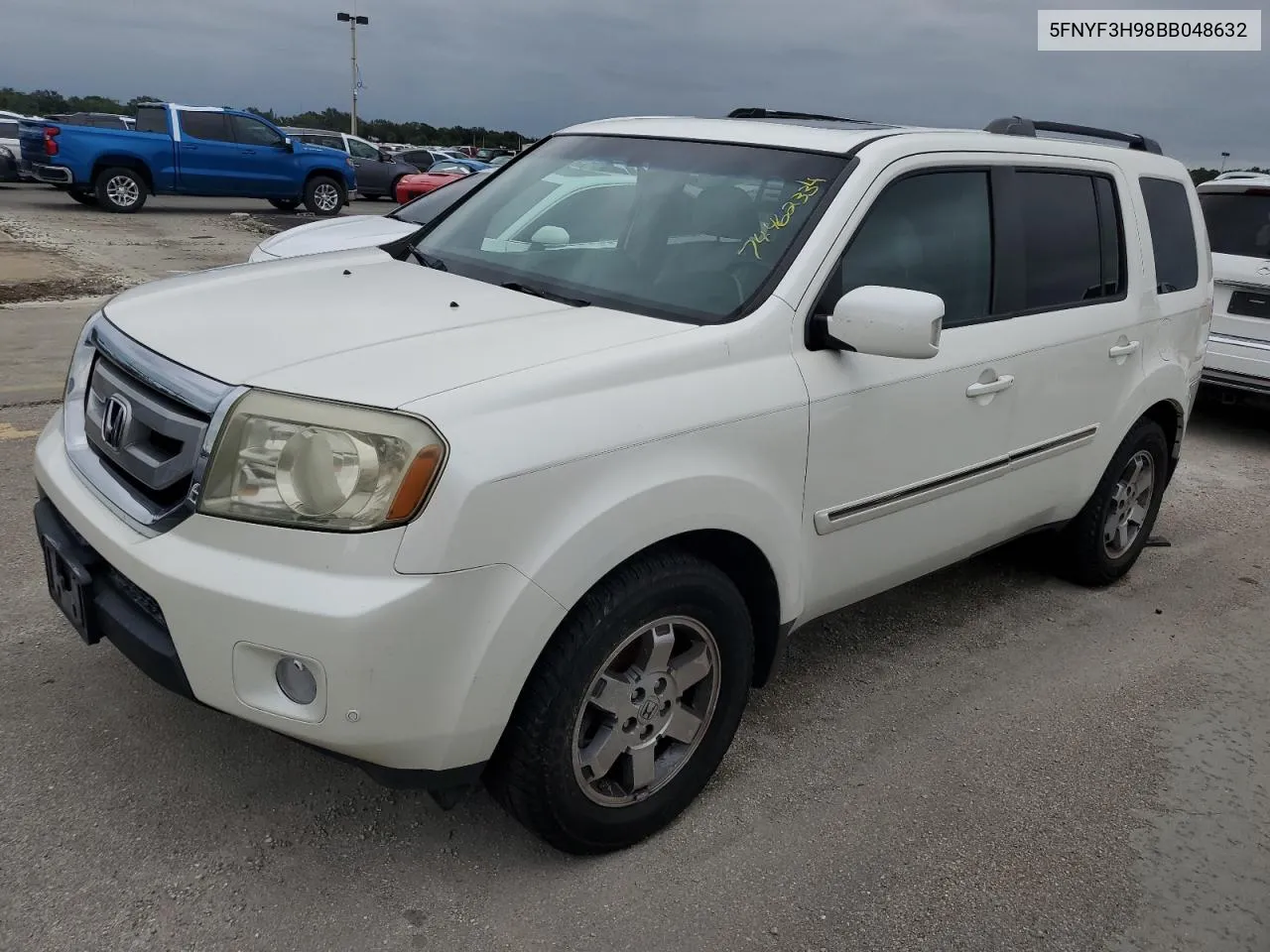 2011 Honda Pilot Touring VIN: 5FNYF3H98BB048632 Lot: 74462334