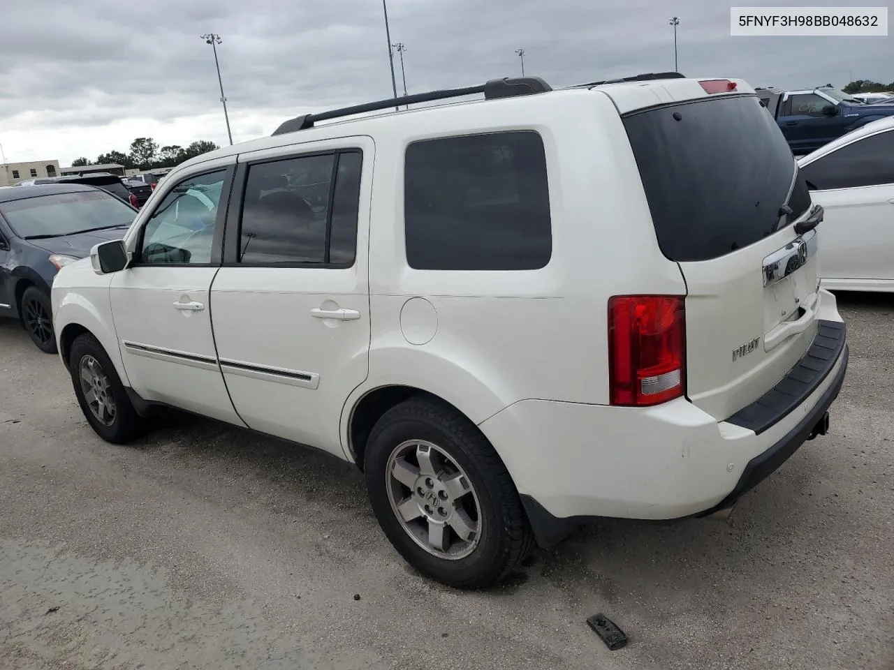 2011 Honda Pilot Touring VIN: 5FNYF3H98BB048632 Lot: 74462334