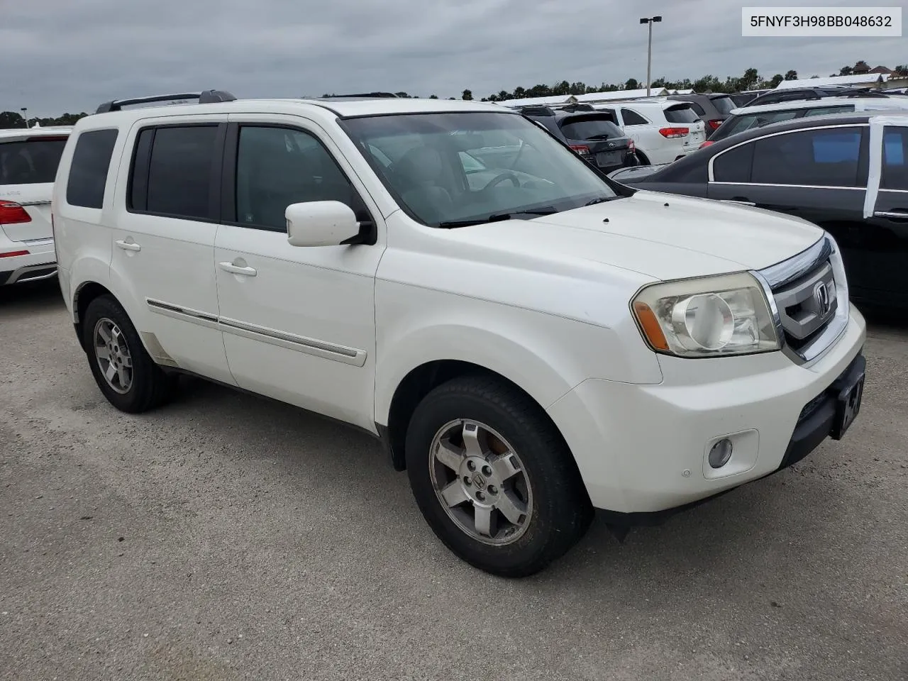 2011 Honda Pilot Touring VIN: 5FNYF3H98BB048632 Lot: 74462334