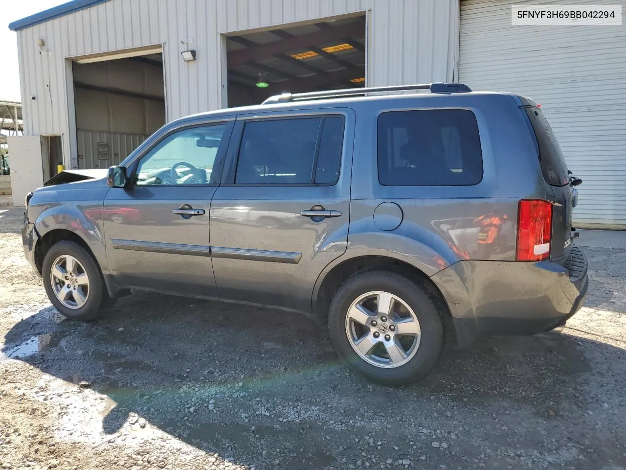 2011 Honda Pilot Exl VIN: 5FNYF3H69BB042294 Lot: 74498454