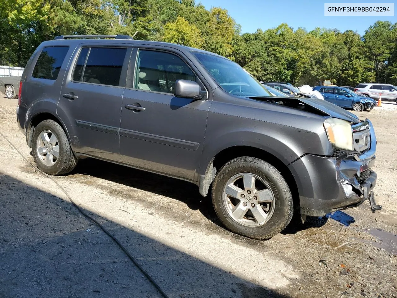 2011 Honda Pilot Exl VIN: 5FNYF3H69BB042294 Lot: 74498454