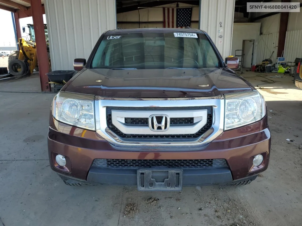 2011 Honda Pilot Exl VIN: 5FNYF4H68BB041420 Lot: 74575754