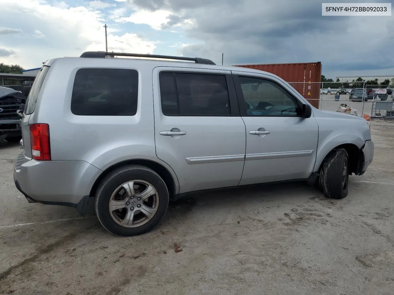 2011 Honda Pilot Exln VIN: 5FNYF4H72BB092033 Lot: 74581064