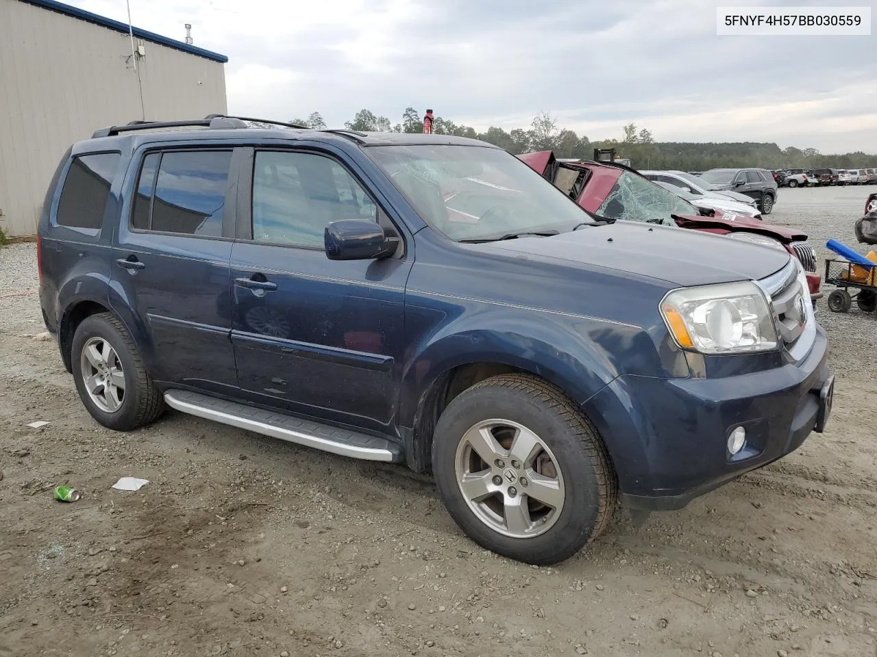 2011 Honda Pilot Exl VIN: 5FNYF4H57BB030559 Lot: 74612384