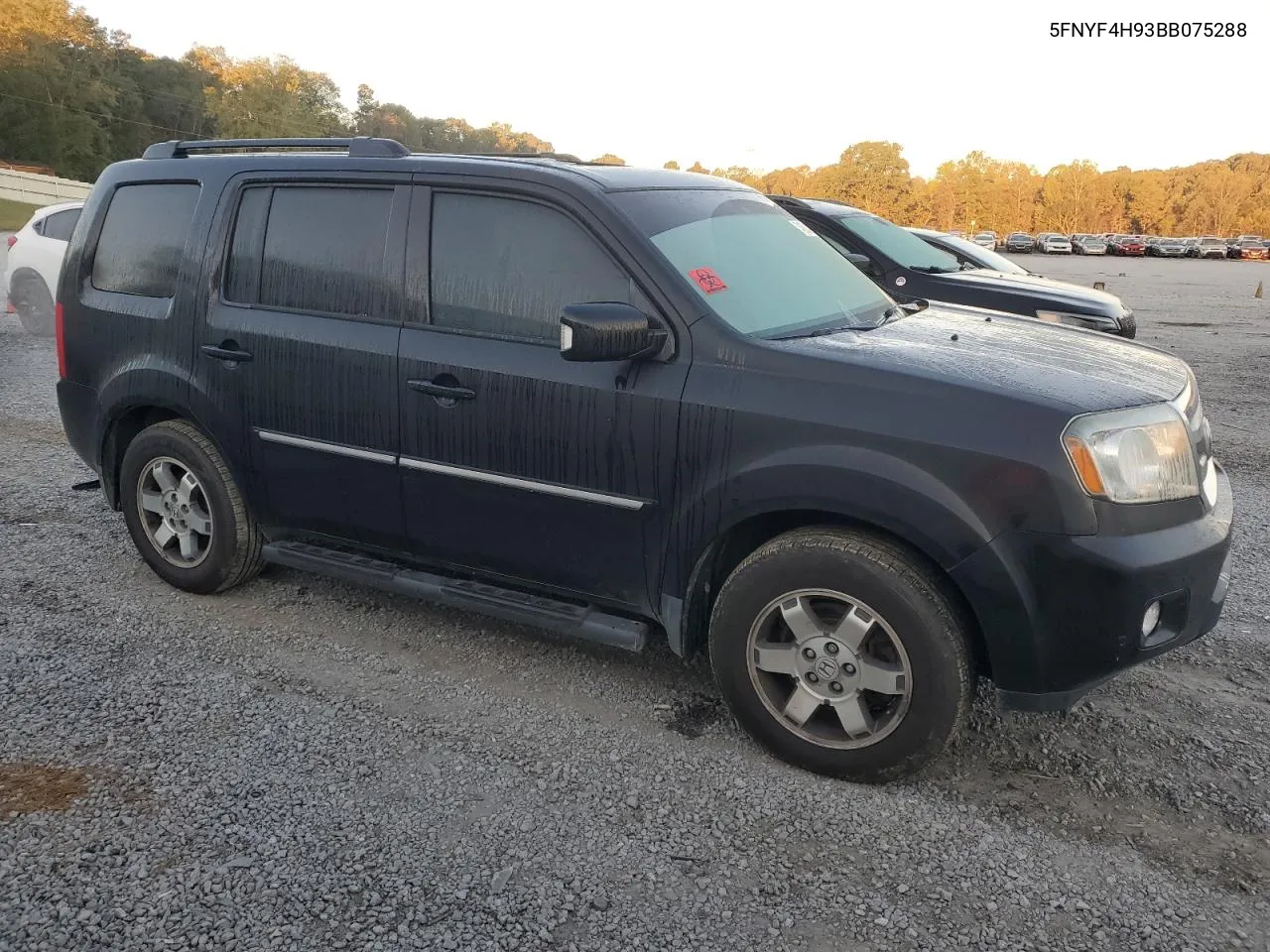 2011 Honda Pilot Touring VIN: 5FNYF4H93BB075288 Lot: 74692424