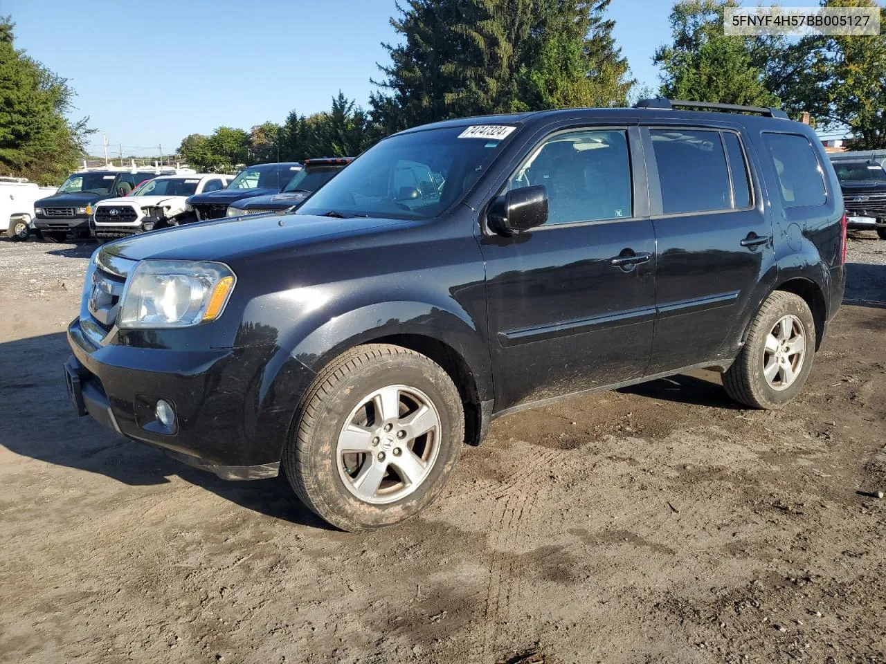 2011 Honda Pilot Exl VIN: 5FNYF4H57BB005127 Lot: 74747324