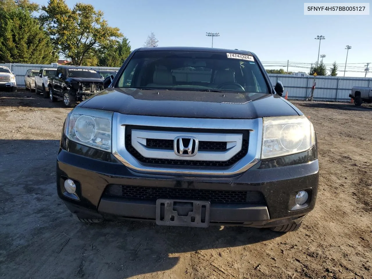 2011 Honda Pilot Exl VIN: 5FNYF4H57BB005127 Lot: 74747324